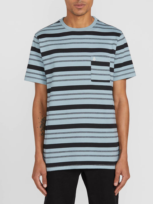 Rhodes Crew T-shirt - Cool Blue