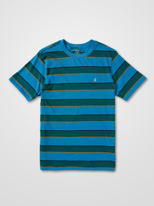 Keates Stripe Tee - Ballpoint Blue