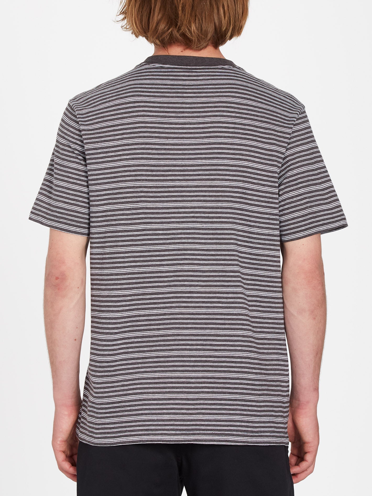 Static Stripe T-shirt - BLACK