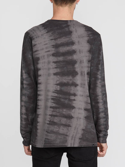Chill Dye Long Sleeve Crew - Black