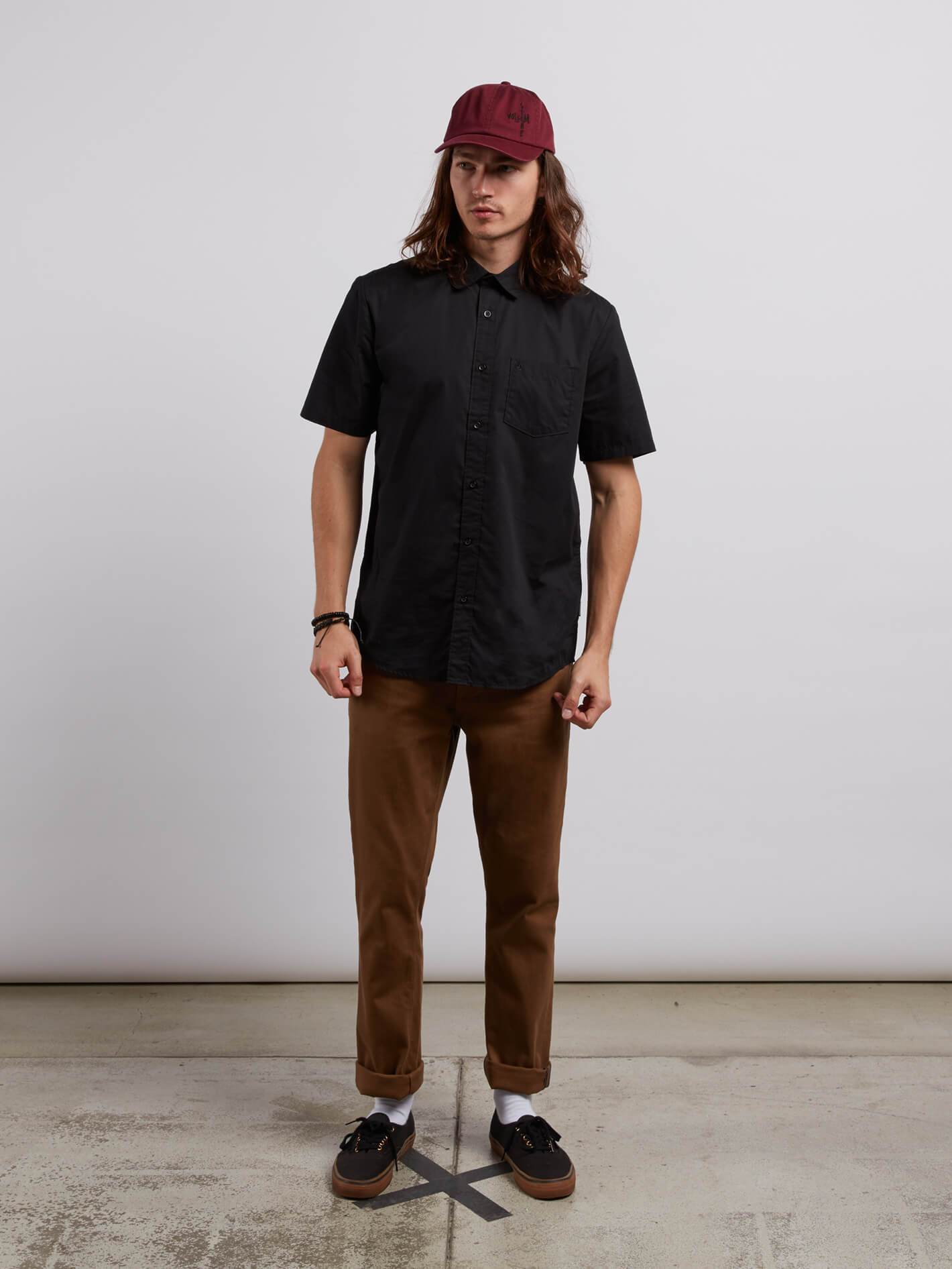 Everett Solid Shirt - Black