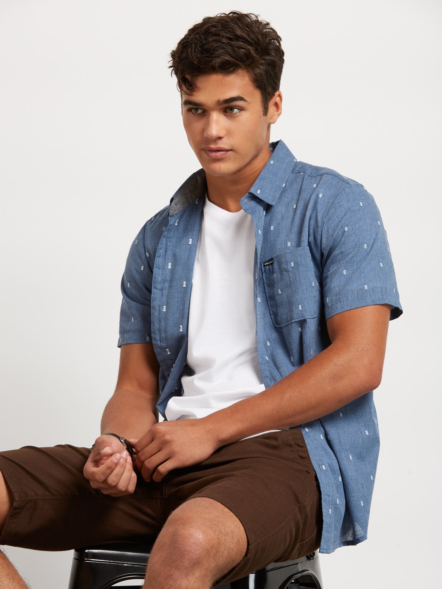 Gladstone Short Sleeve Shirt - Deep Blue