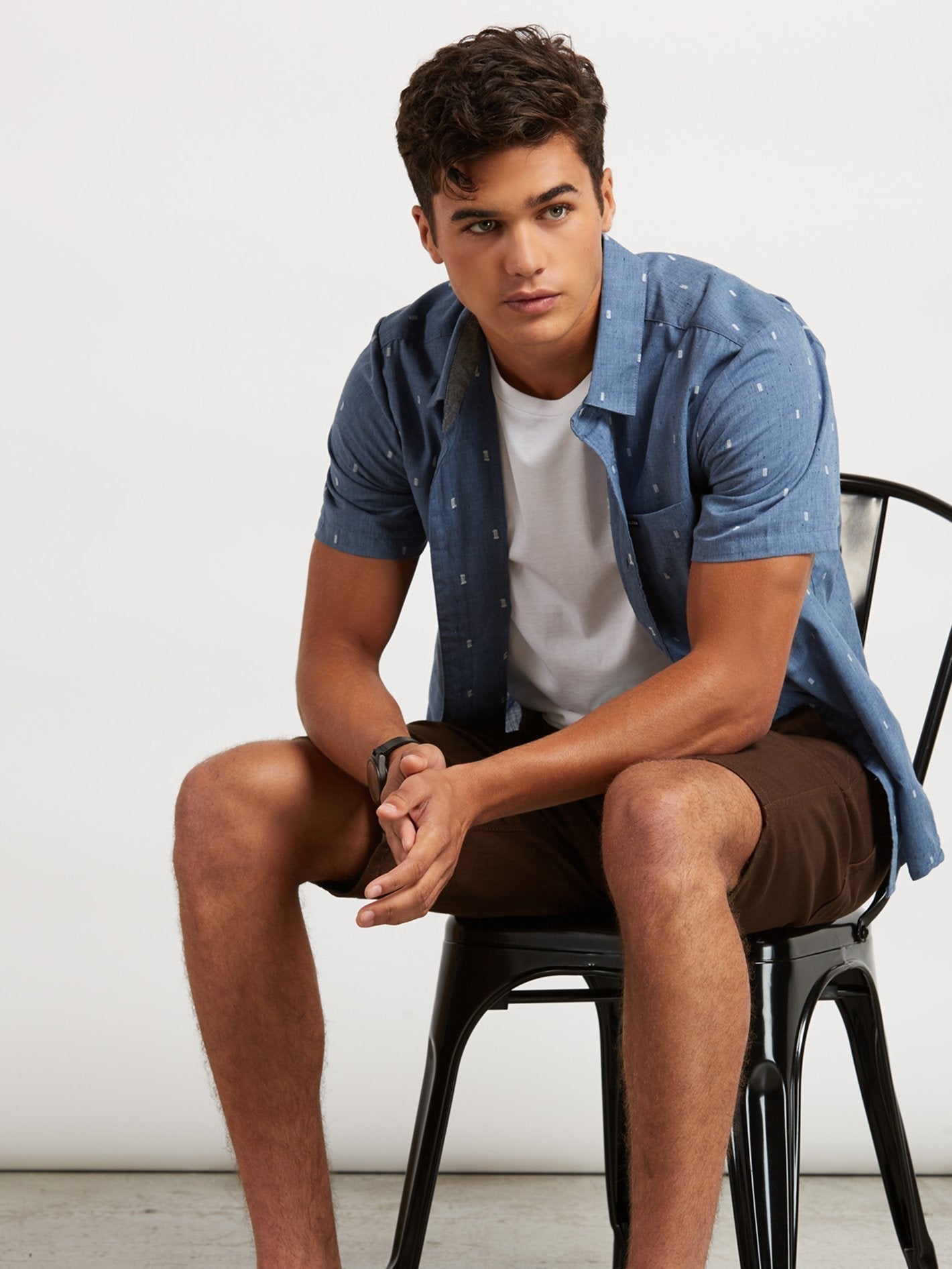 Gladstone Short Sleeve Shirt - Deep Blue