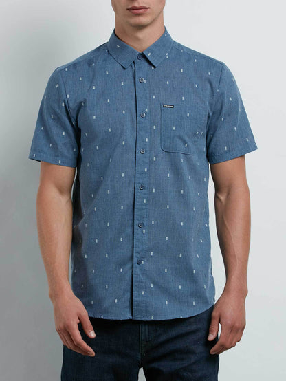 Gladstone Short Sleeve Shirt - Deep Blue