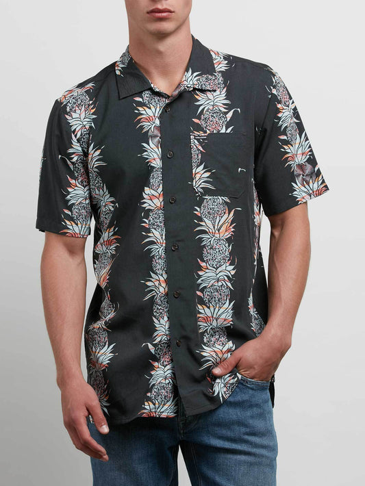 Palm Glitch Short Sleeve Shirt - Stealth