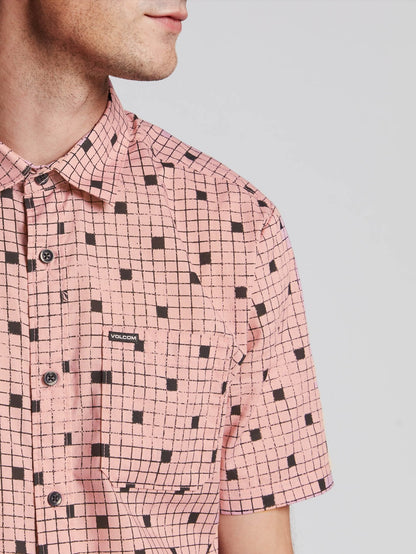 Crossed Up Shirt  - Light Mauve