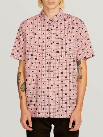 Crossed Up Shirt  - Light Mauve