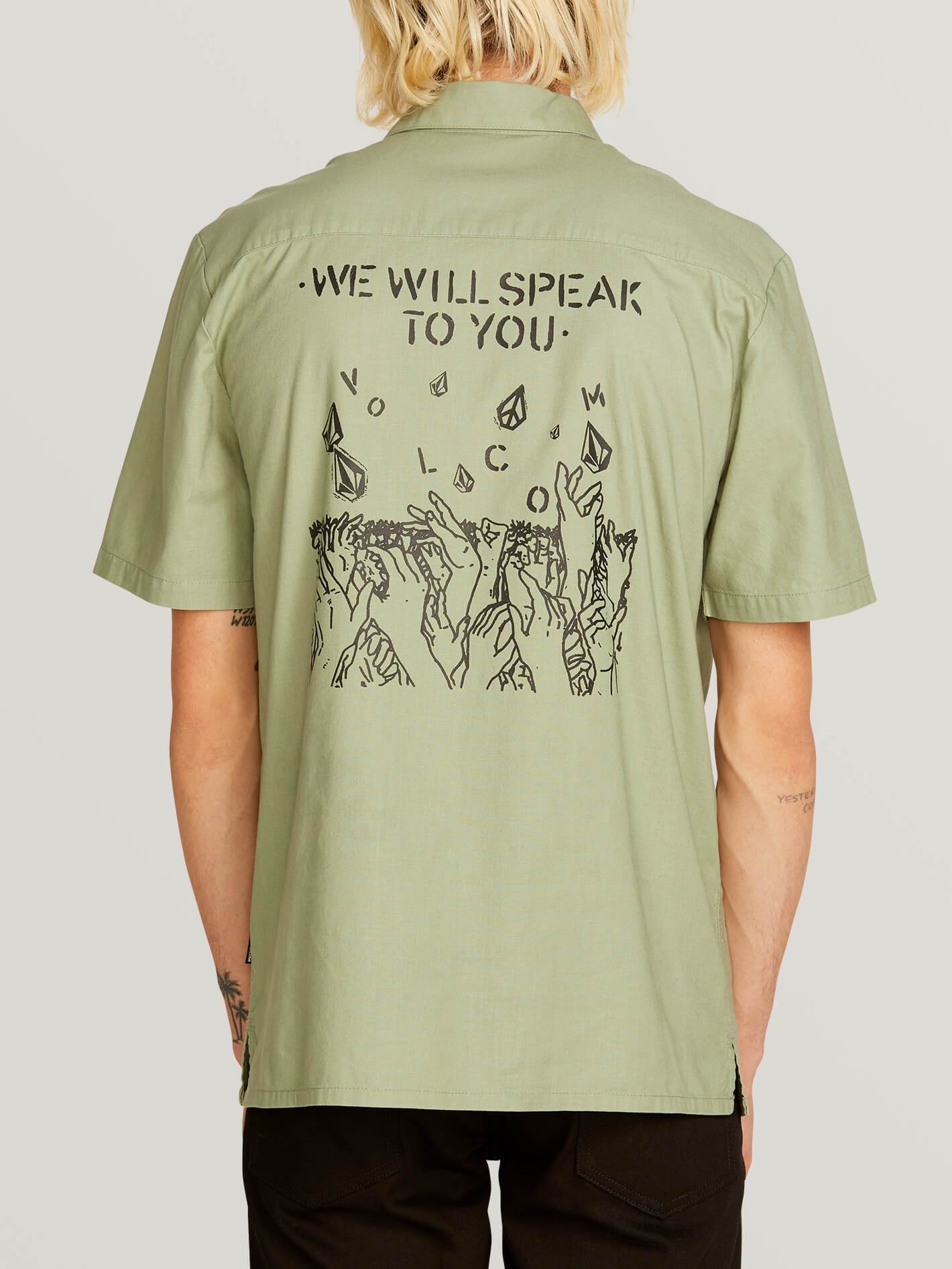 Crowd Control Shirt  - Dusty Green