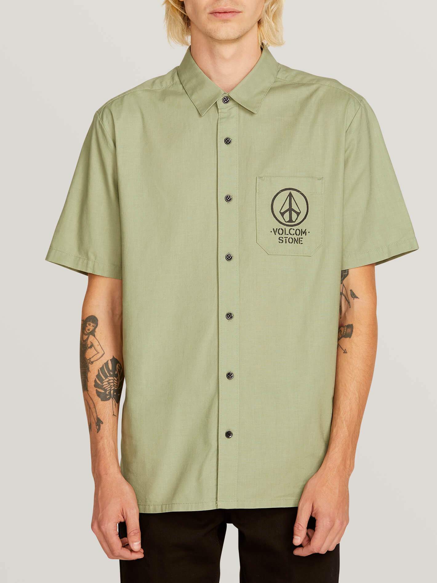 Crowd Control Shirt  - Dusty Green