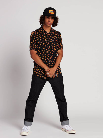 Ozzie Cat Shirt  - Black