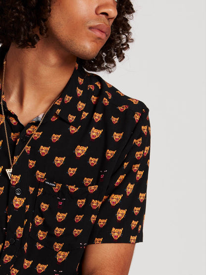 Ozzie Cat Shirt  - Black