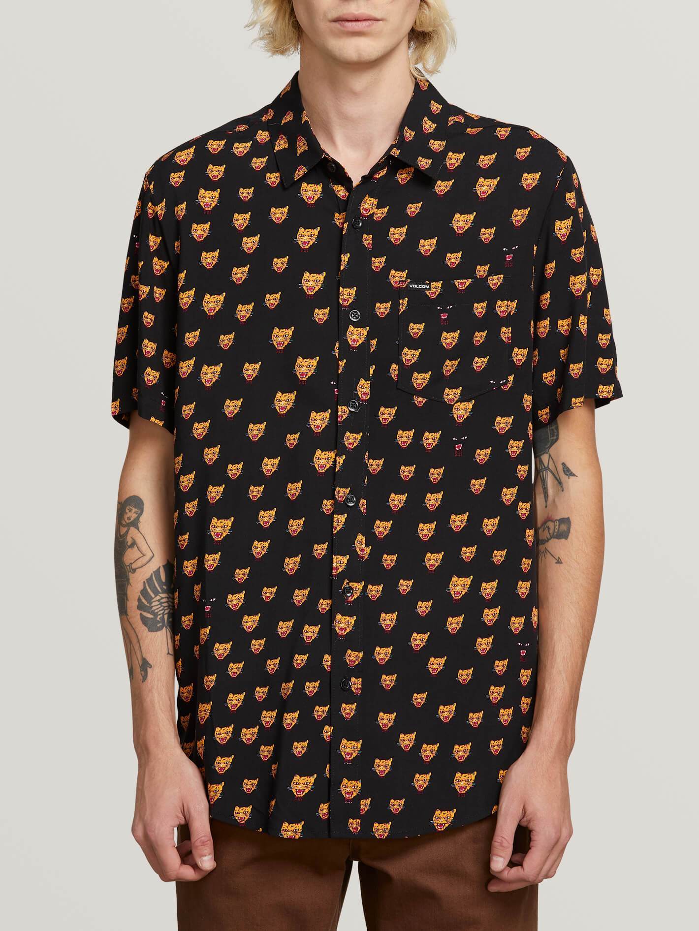 Ozzie Cat Shirt  - Black