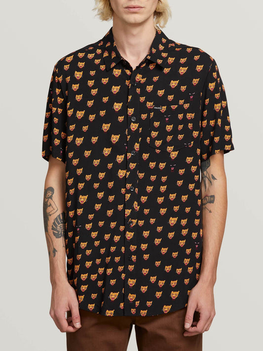 Ozzie Cat Shirt  - Black
