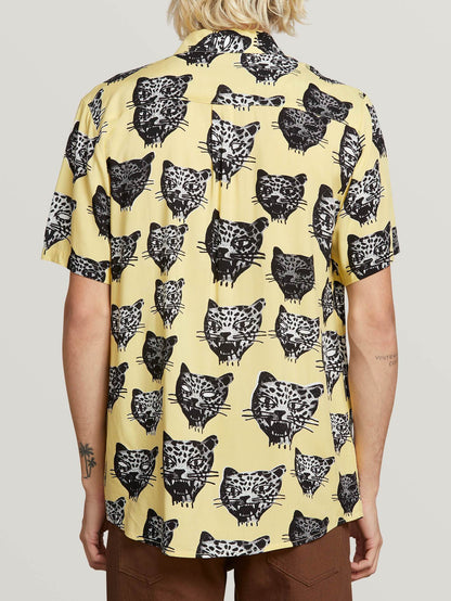 Ozzie Cat Shirt  - Lime