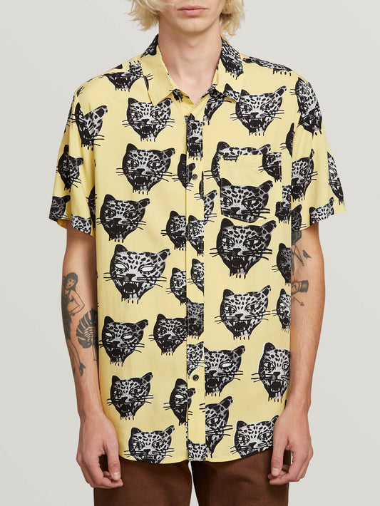 Ozzie Cat Shirt  - Lime