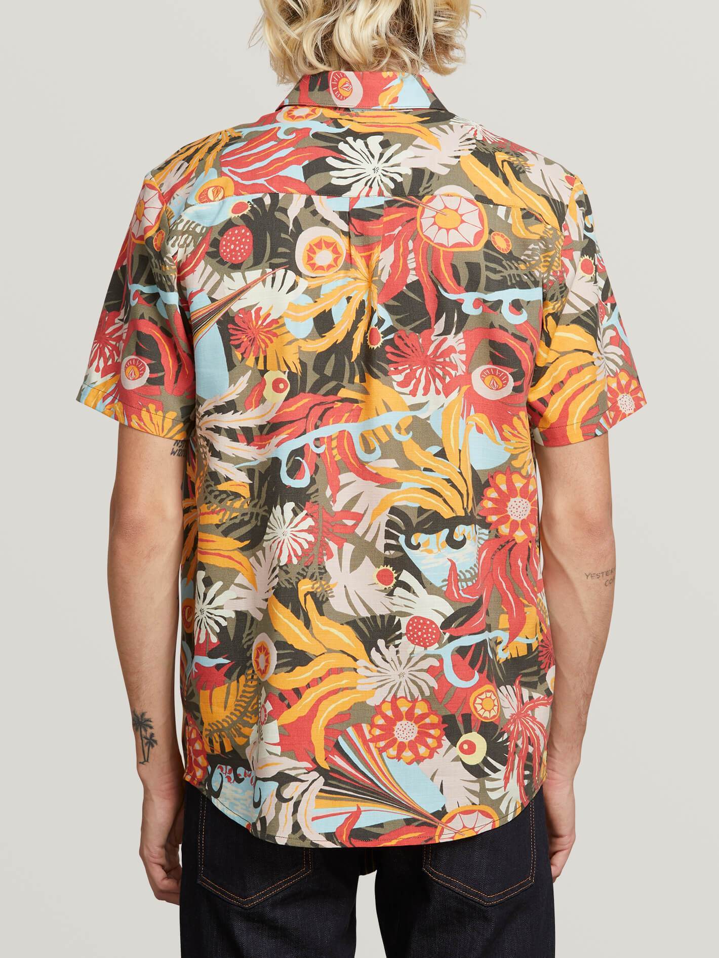 Psych Floral Shirt  - Army