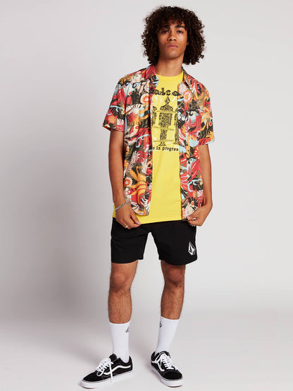 Psych Floral Shirt  - Army