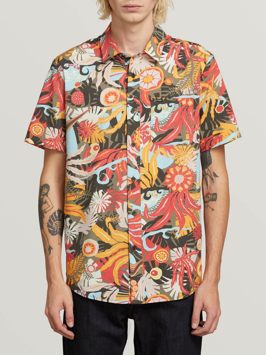 Psych Floral Shirt  - Army
