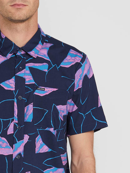 Secret Leaf Shirt - Blue Black