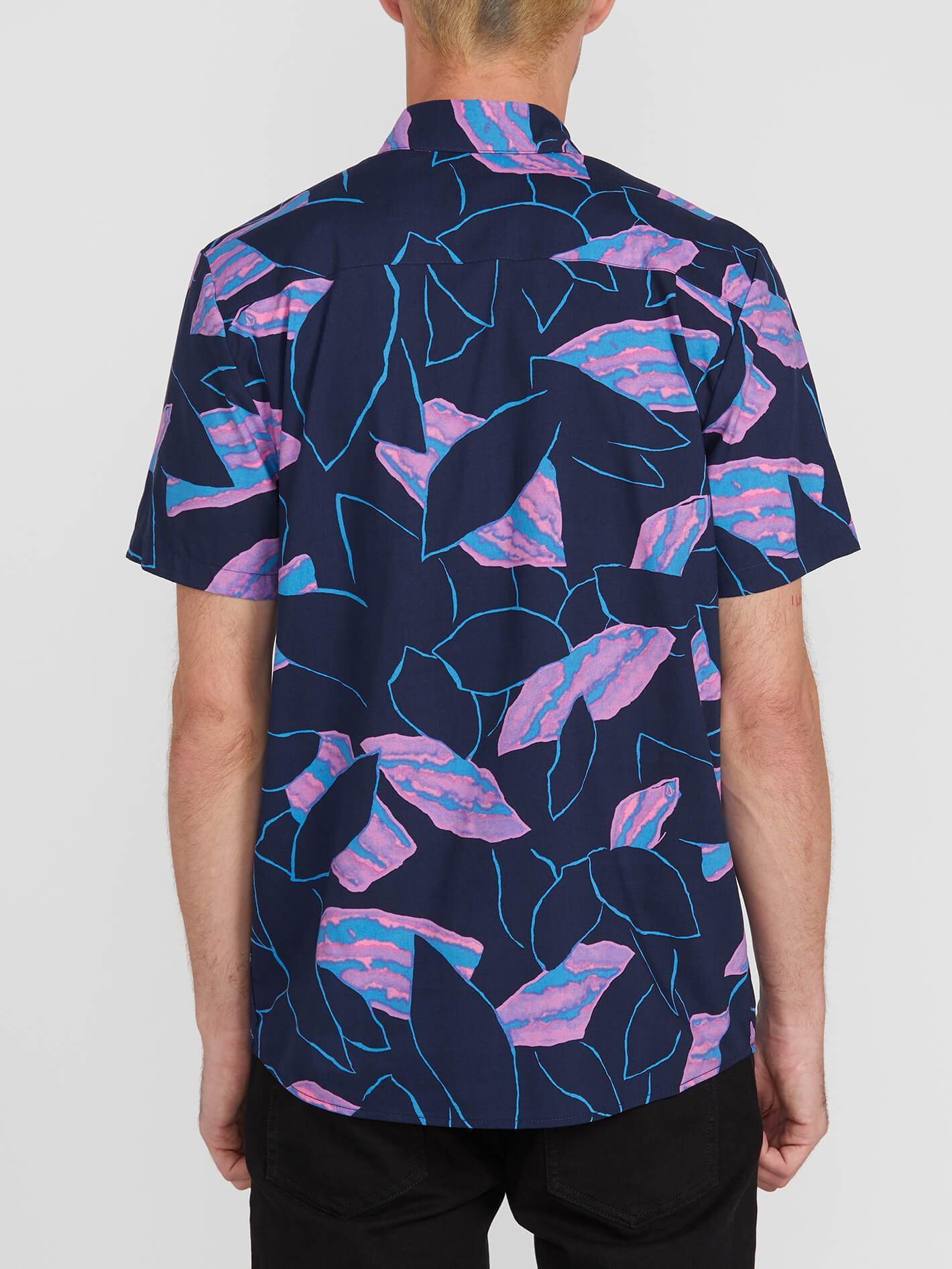 Secret Leaf Shirt - Blue Black