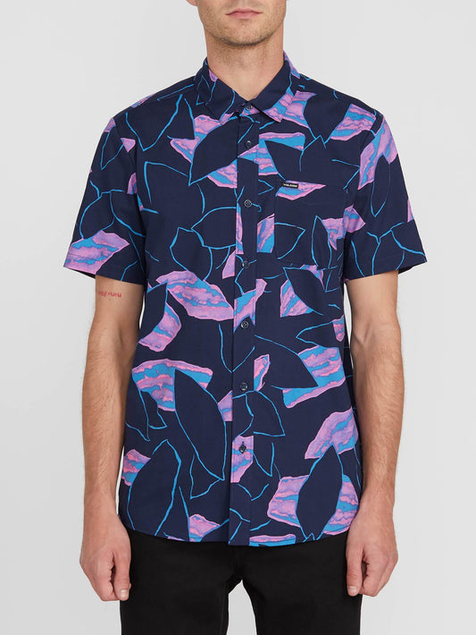 Secret Leaf Shirt - Blue Black