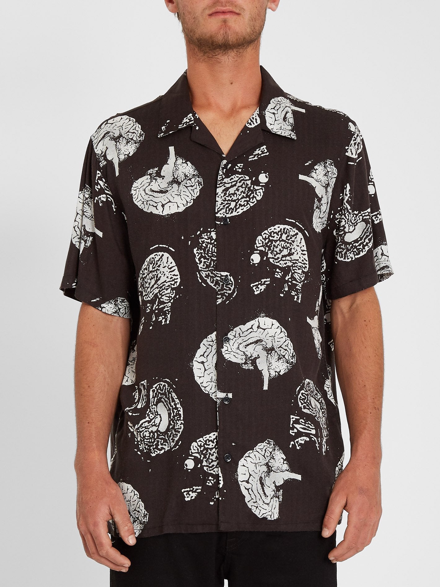 Tab Up Shirt - Black