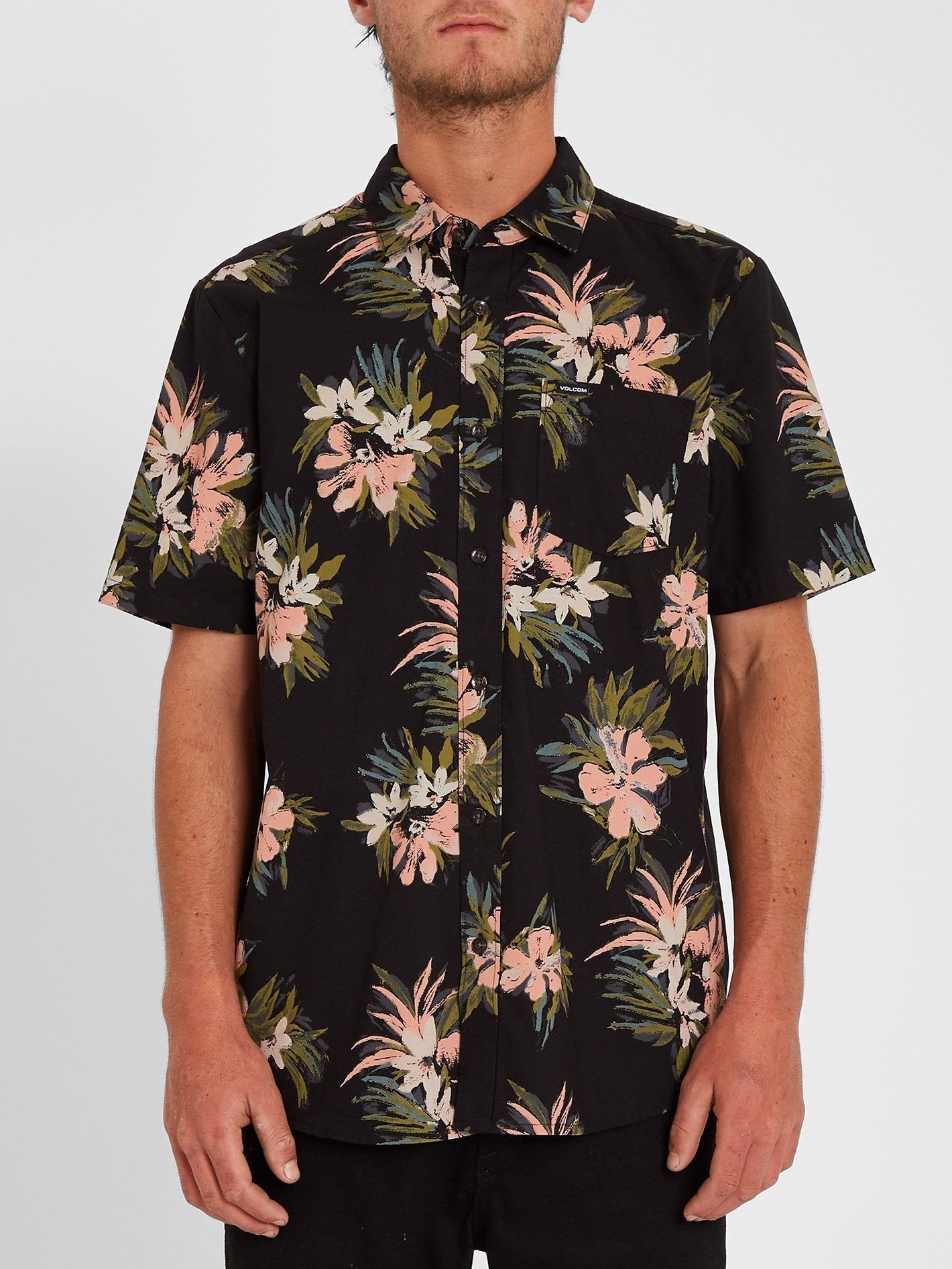 Floral With Cheese Shirt - Black