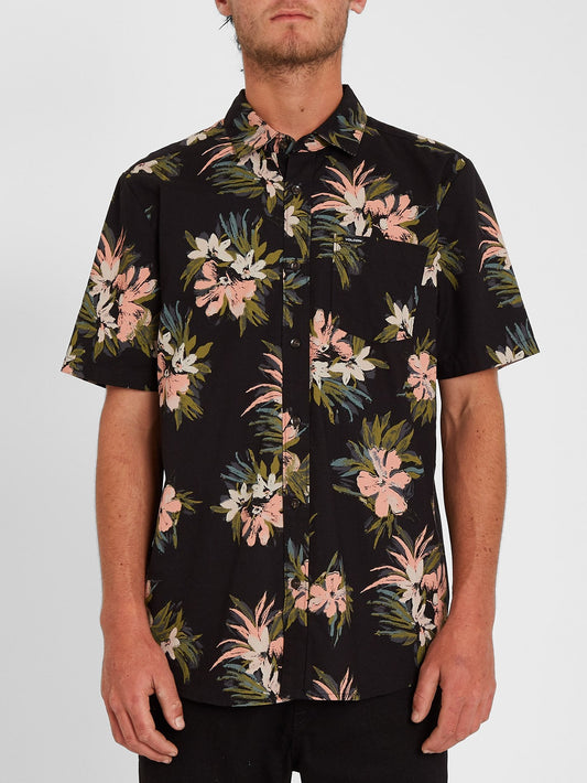 Floral With Cheese Shirt - Black