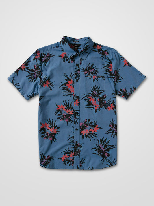 Floral With Cheese Shirt - Ballpoint Blue