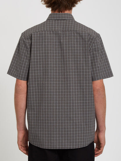 Mini Check Woven Shirt - BLACK