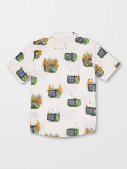 Justin Hager Woven Shirt - WHITECAP GREY