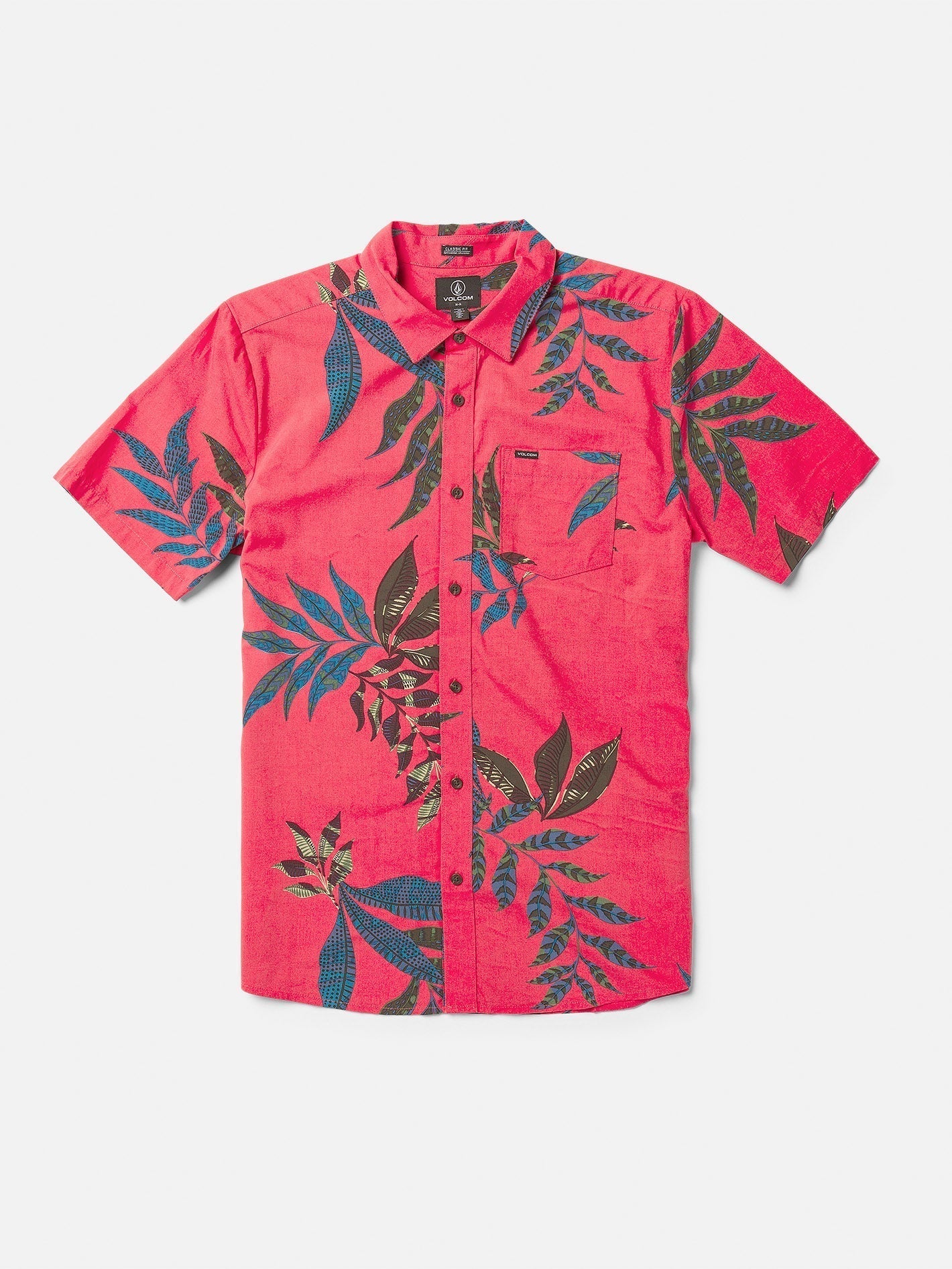 Paradiso Floral Shirt - WASHED RUBY