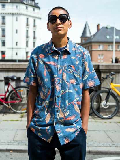 Broha Short Sleeve Shirt - Deep Blue