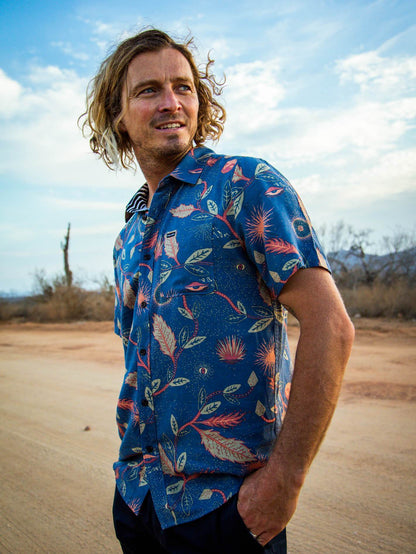 Broha Short Sleeve Shirt - Deep Blue
