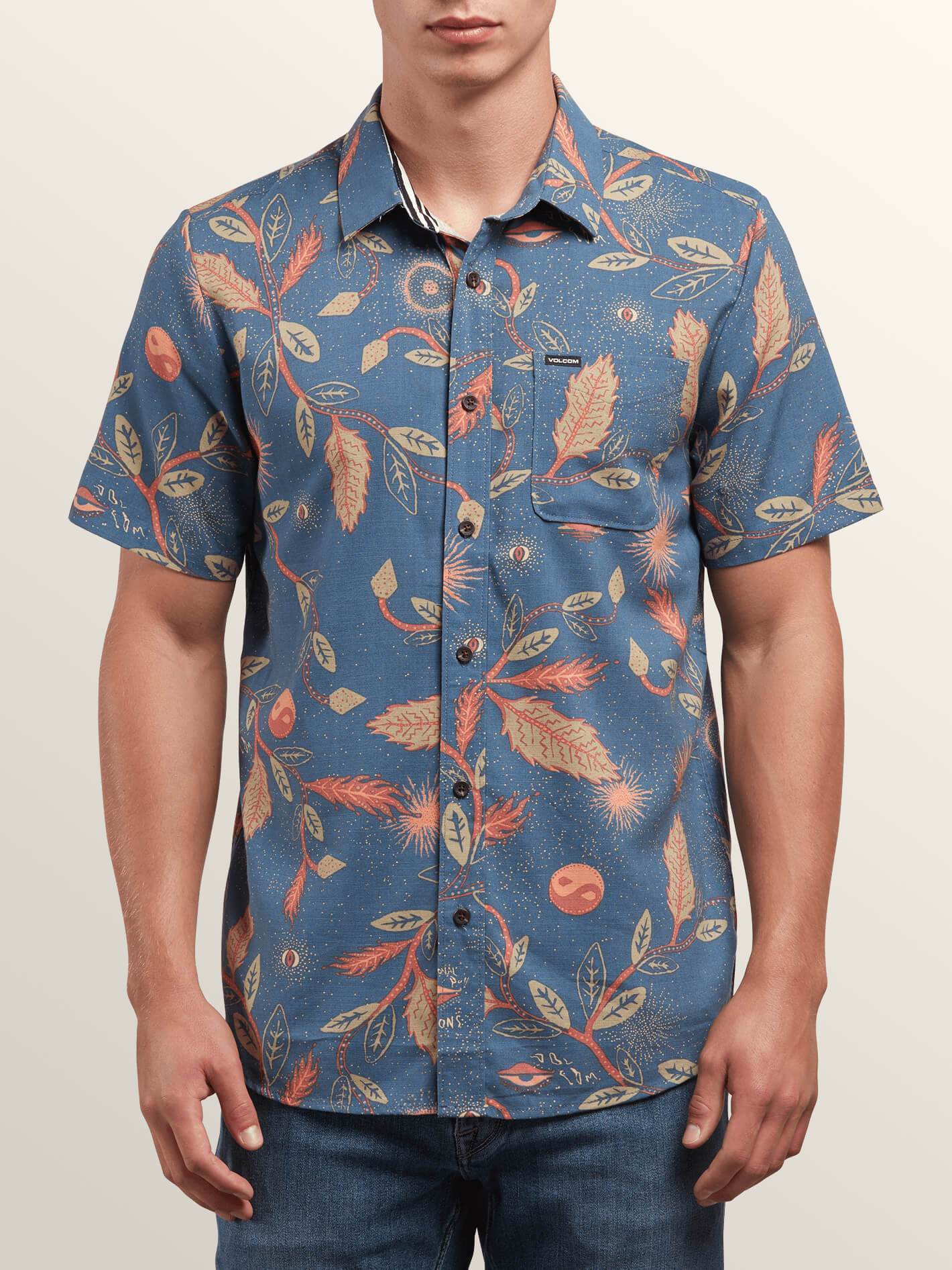 Broha Short Sleeve Shirt - Deep Blue
