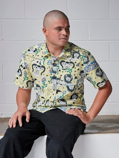 Surf Vitals Ozzy Shirt - GLIMMER YELLOW