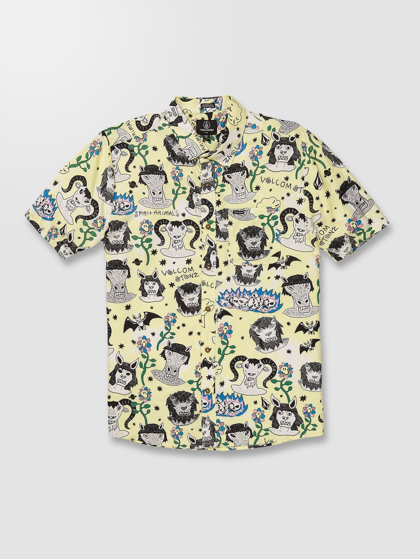 Surf Vitals Ozzy Shirt - GLIMMER YELLOW