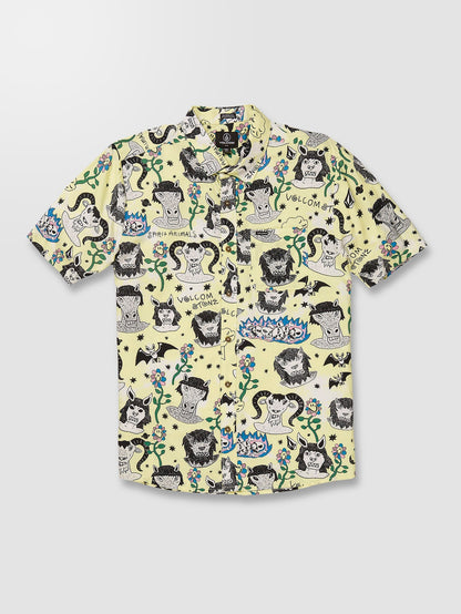 Surf Vitals Ozzy Shirt - GLIMMER YELLOW