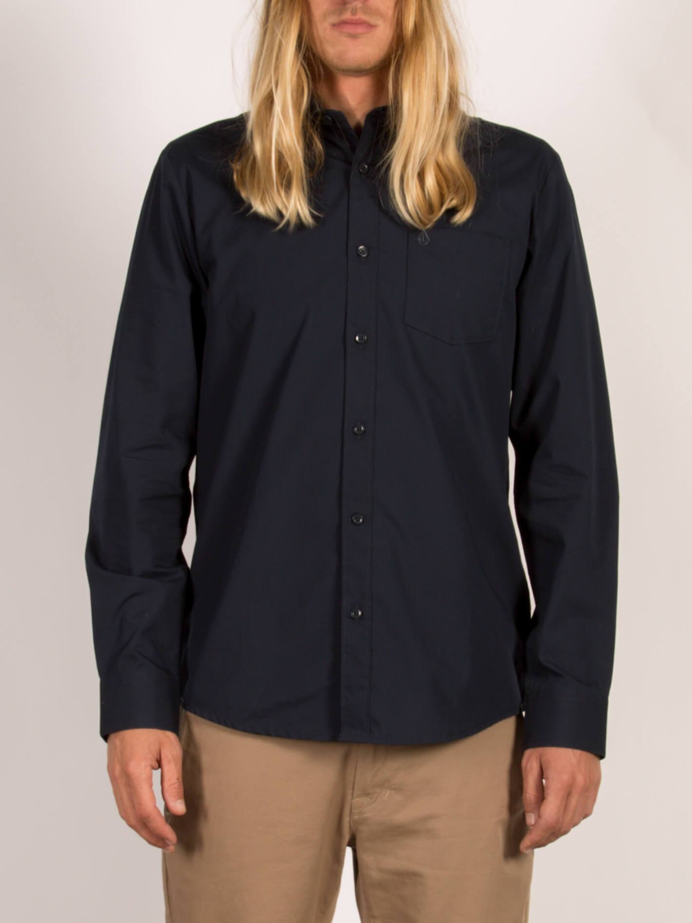 Everett Solid Shirt - Navy