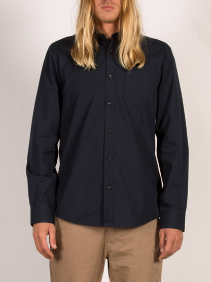 Everett Solid Shirt - Navy