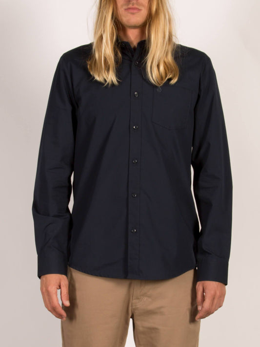 Everett Solid Shirt - Navy