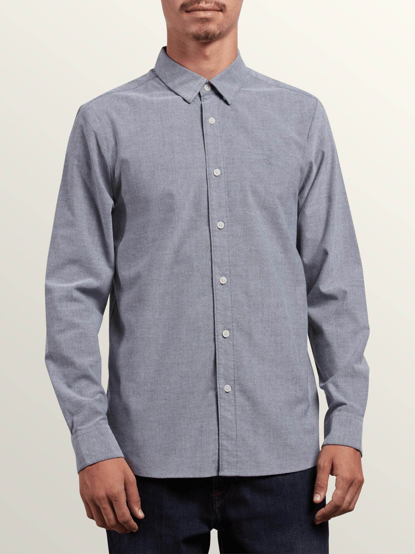 Oxford Stretch Shirt - BLACK