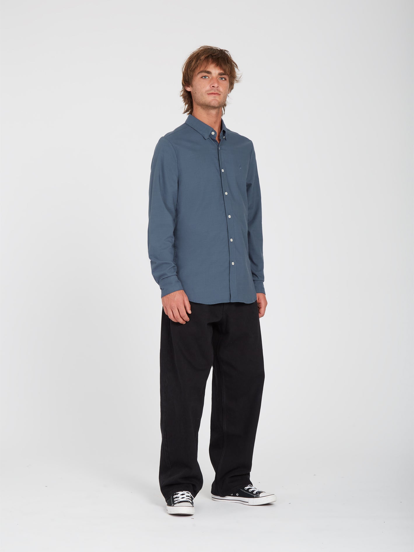 Oxford Stretch Shirt - MARINA BLUE