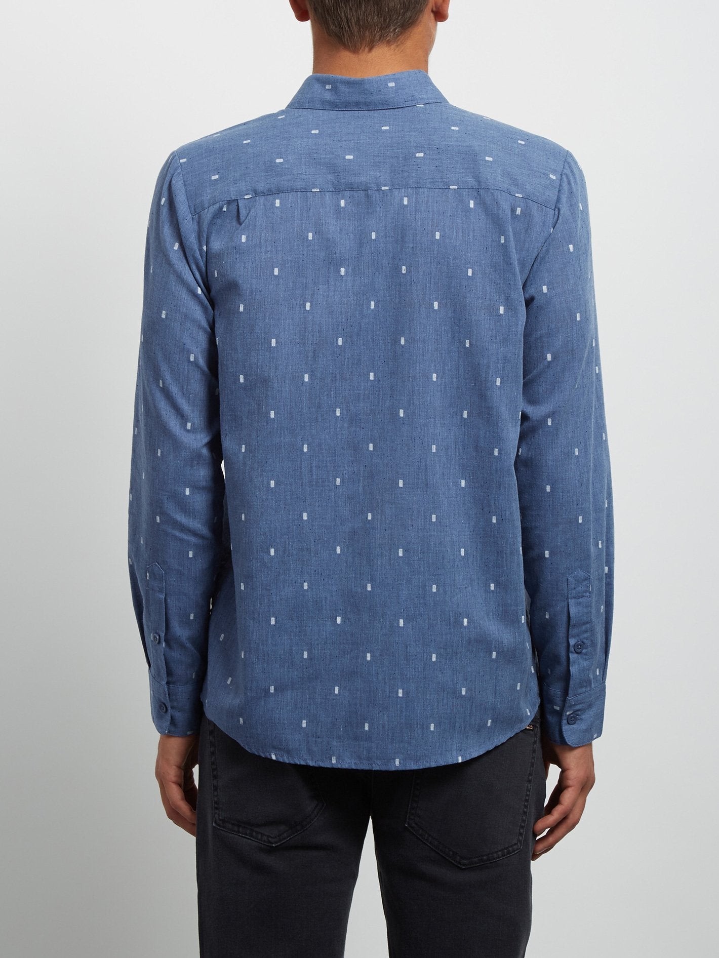 Gladstone Long Sleeve Shirt - Deep Blue
