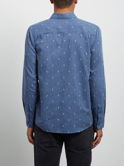 Gladstone Long Sleeve Shirt - Deep Blue
