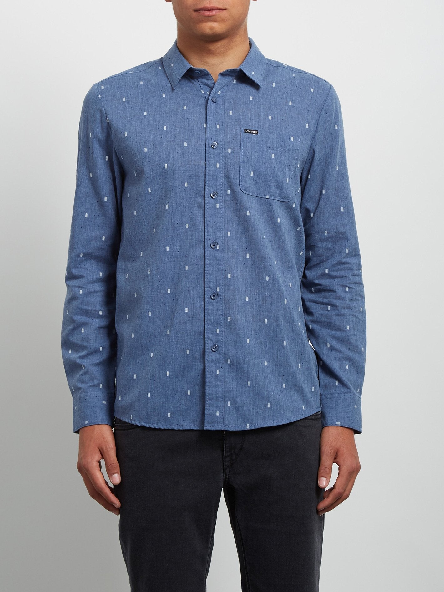 Gladstone Long Sleeve Shirt - Deep Blue