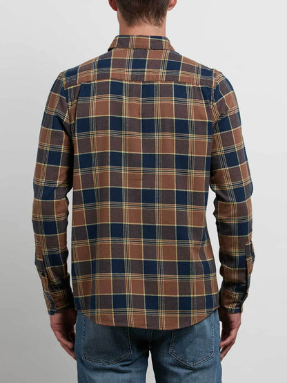 Caden Long Sleeve Shirt - Indigo