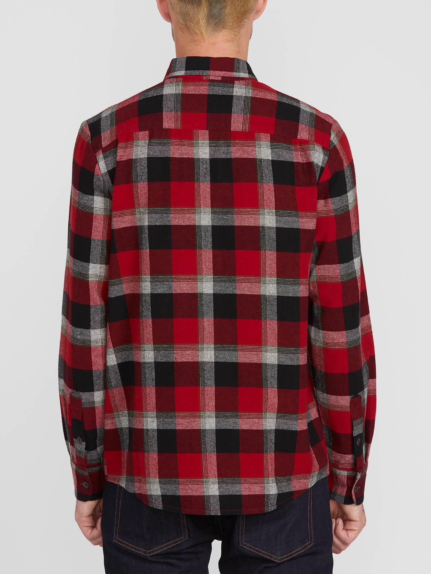 Caden Plaid Shirt - Deep Red