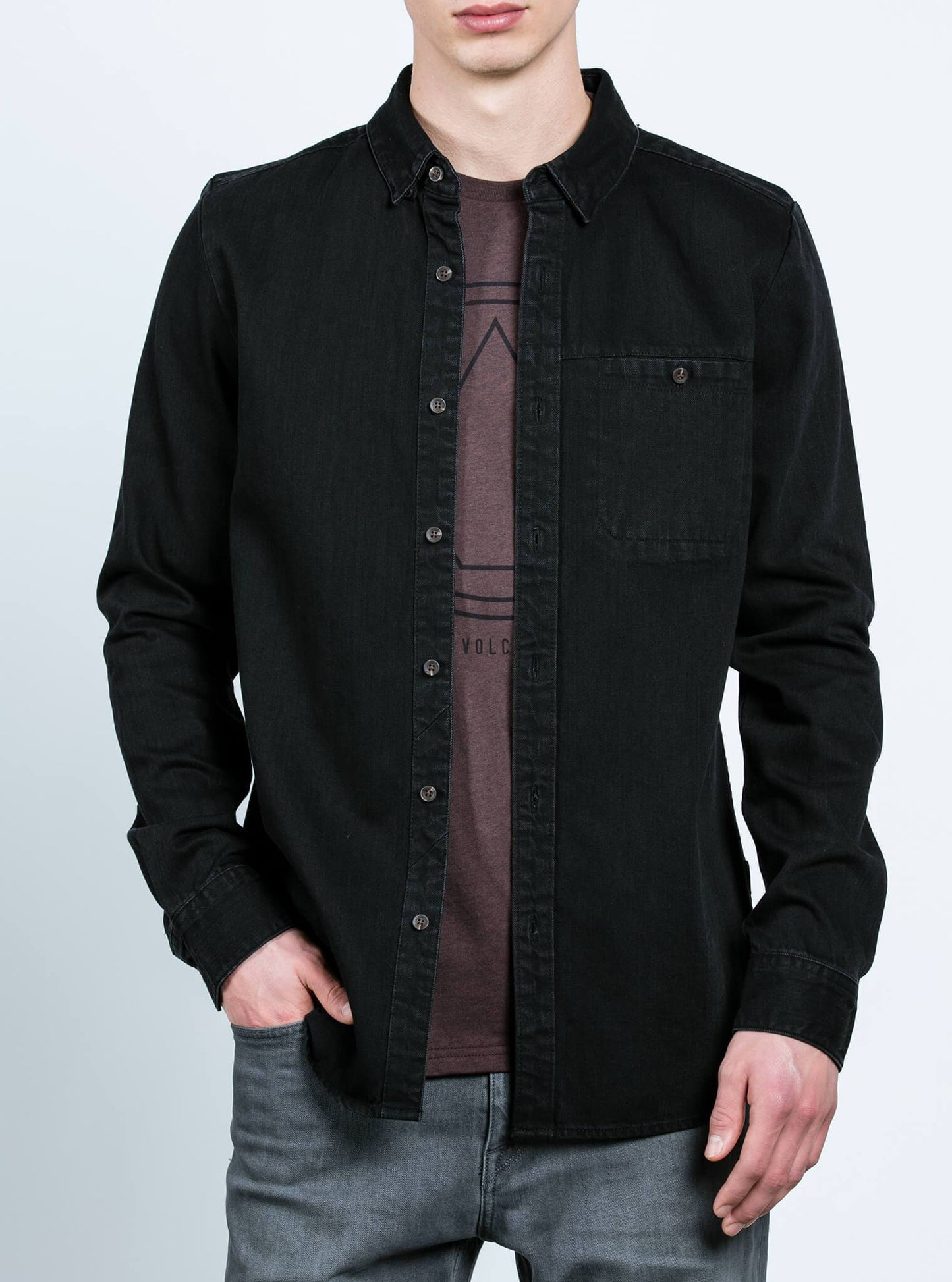 Crowley Long Sleeve Shirt - Black
