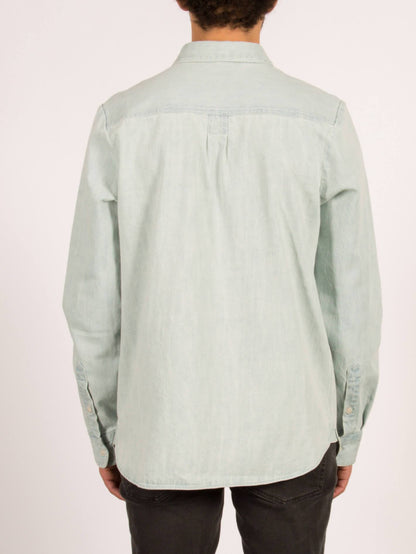 Crowley Long Sleeve Shirt - Cool Blue